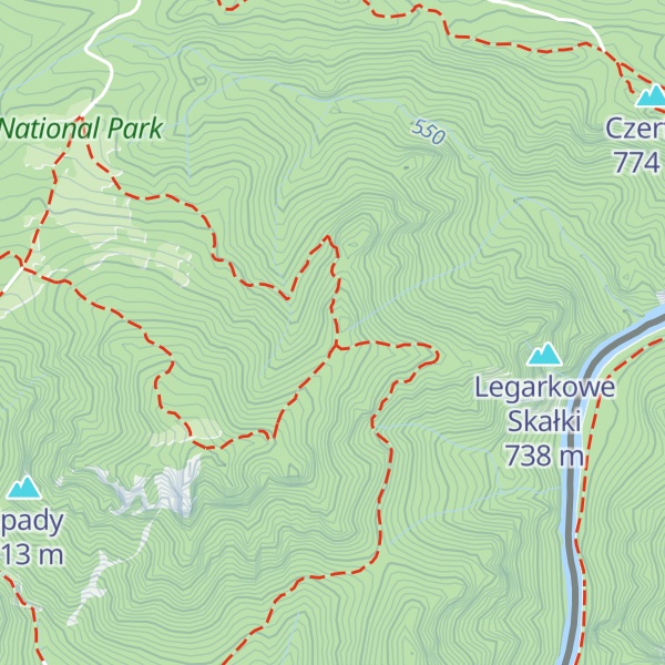 Map of Zamkowa Góra