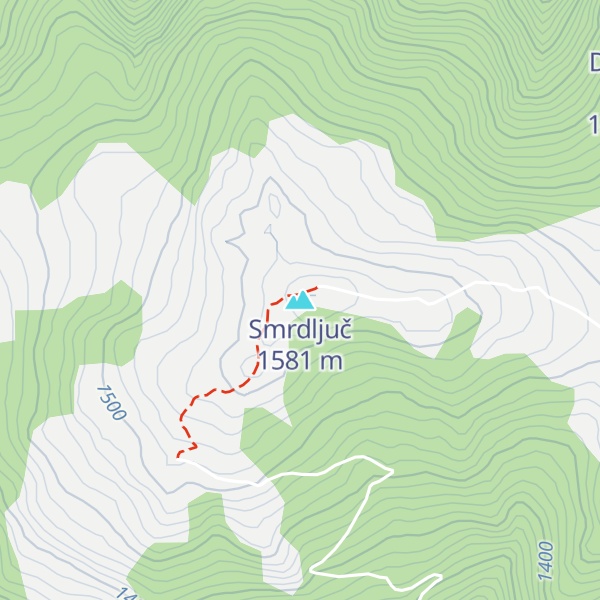 Map of Smrdljuč