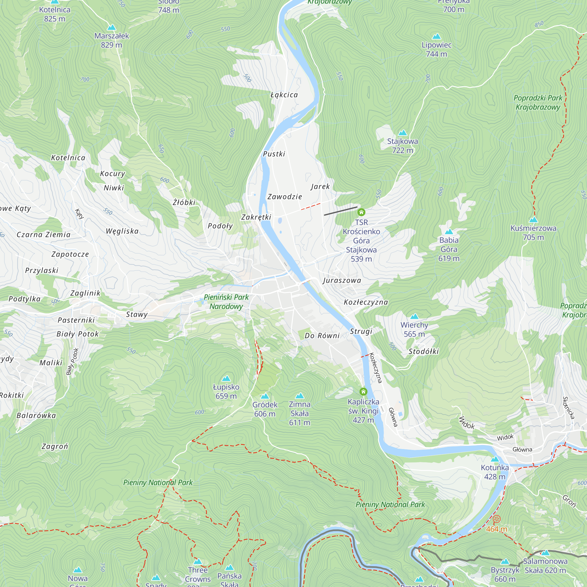 Punkt promocji i informacji turystycznej map