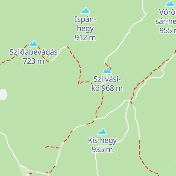 Map of Istállós-kő erőse