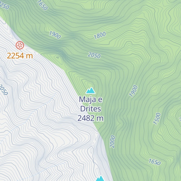 Map of Maja e Drites