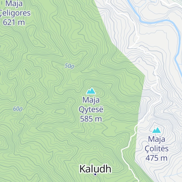 Map of Maja Qytesë