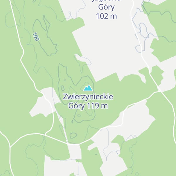 Map of Zwierzynieckie Góry