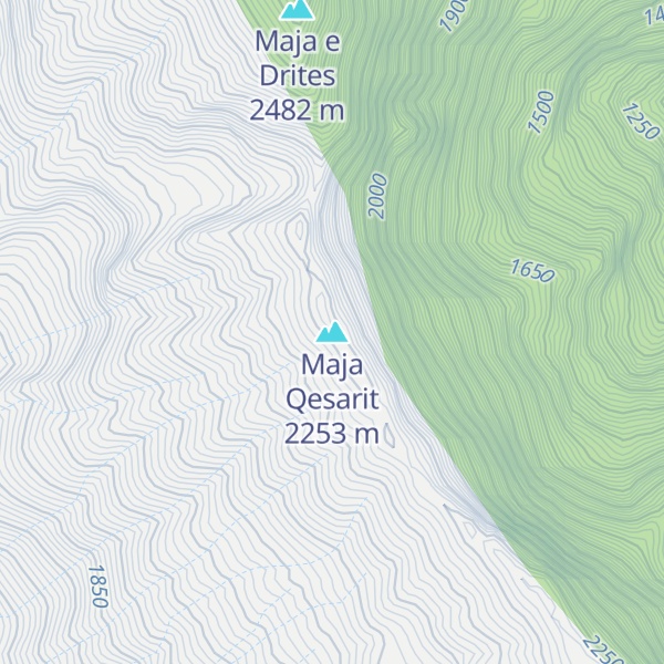 Map of Maja Qesarit