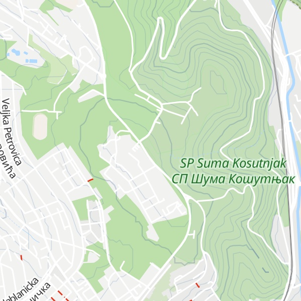 Map of Košutnjak