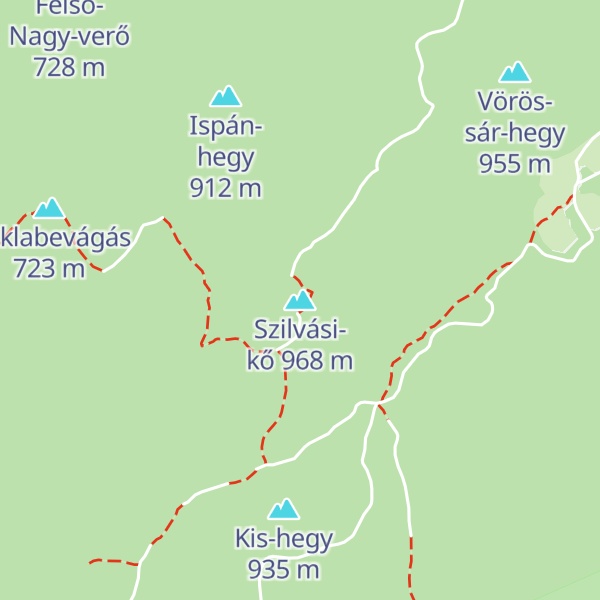 Map of Szilvási-kő