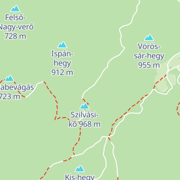 Map of Kettős-bérc Északi csúcs