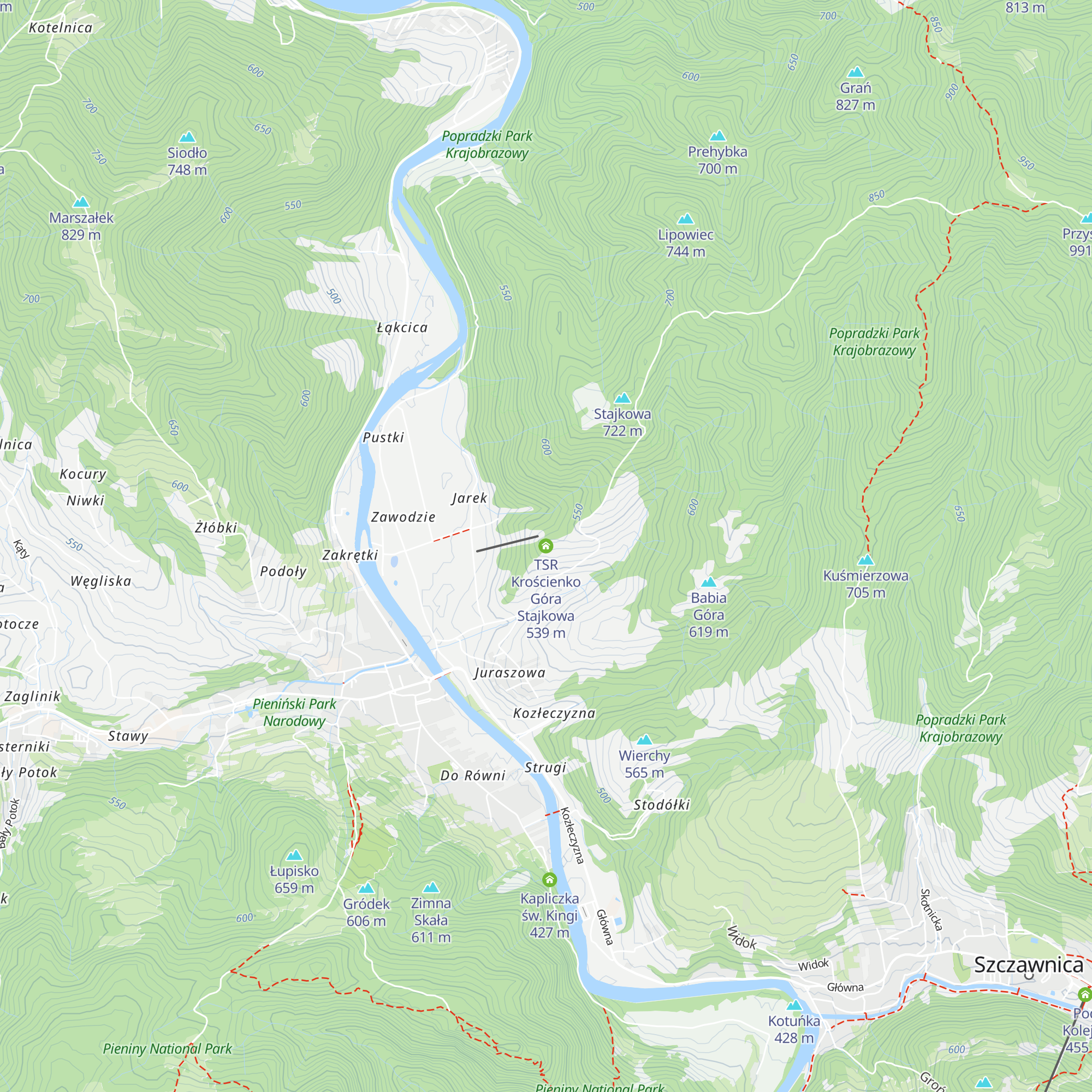TSR Krościenko Góra Stajkowa map
