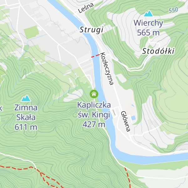 Map of Kapliczka św. Kingi