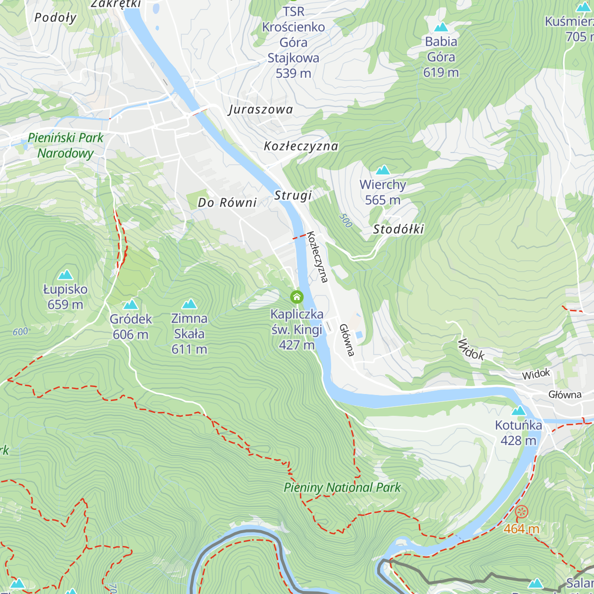 Kapliczka św. Kingi map