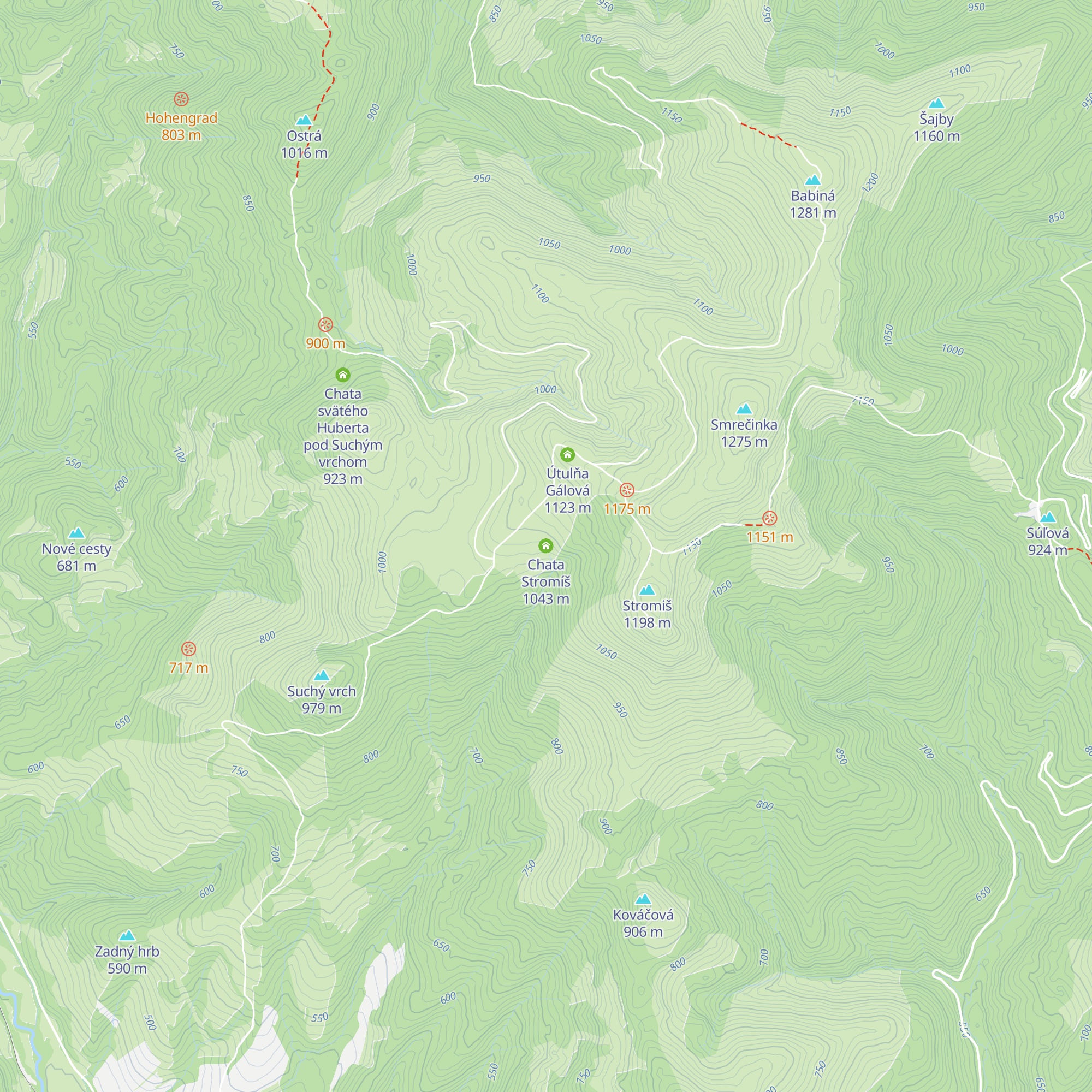 Chata Stromíš map