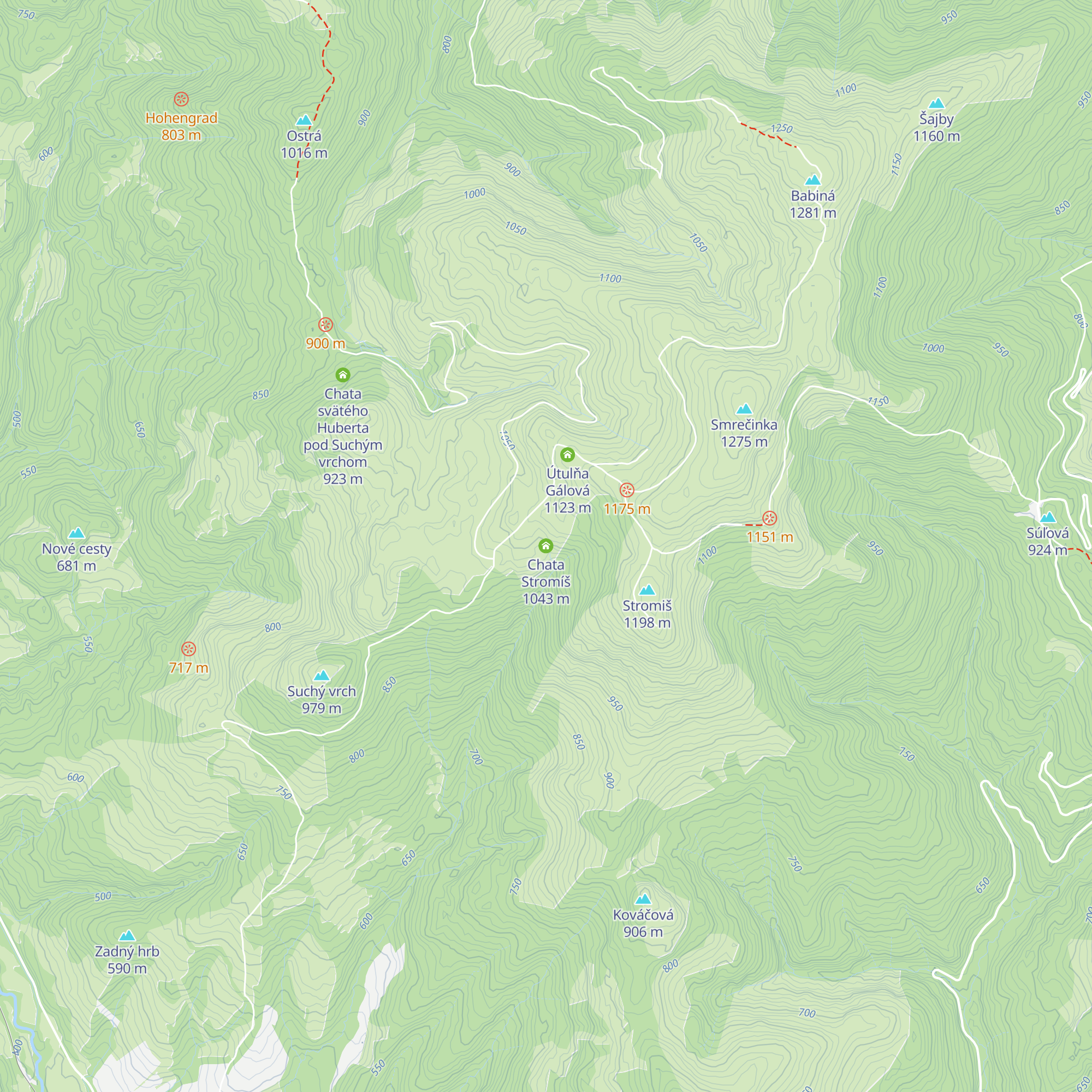 Chata Stromíš map