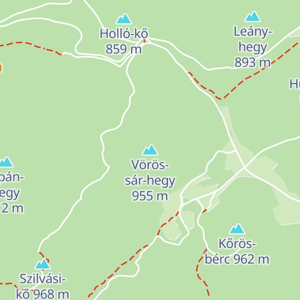 Map of Vörös-sár-hegy