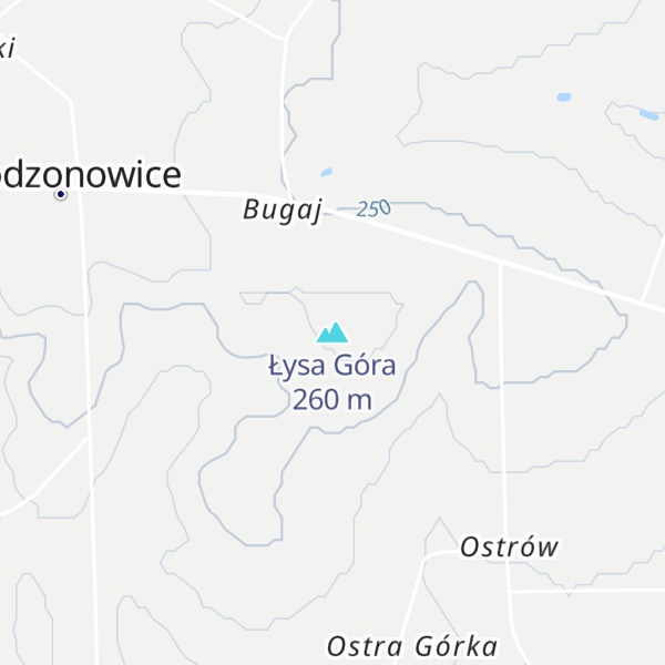 Map of Łysa Góra