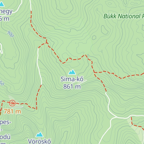 Map of Sima-kő