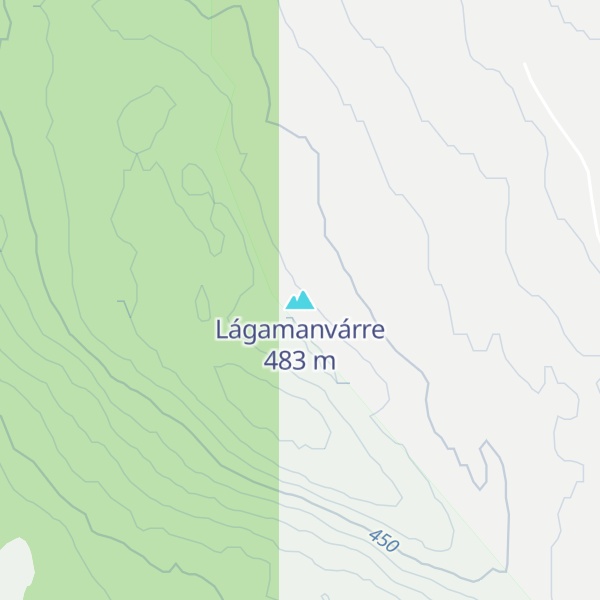 Map of Lágamanvárre