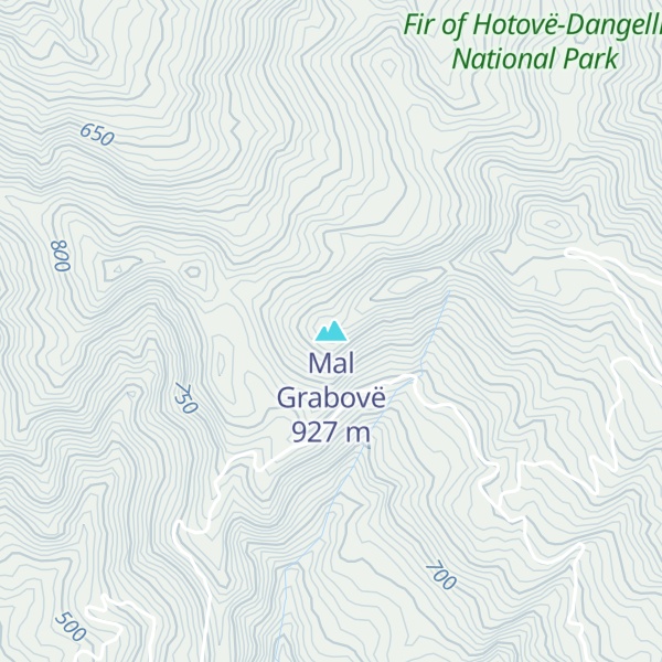 Map of Mal Grabovë