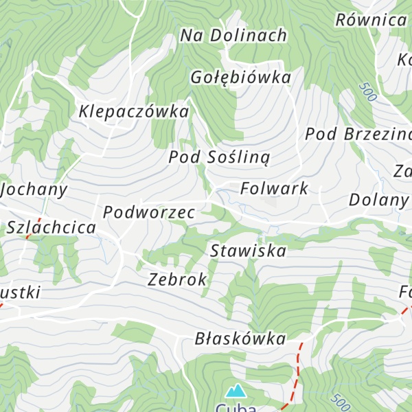 Map of Schronisko młodzieżowe w Rozdzielu