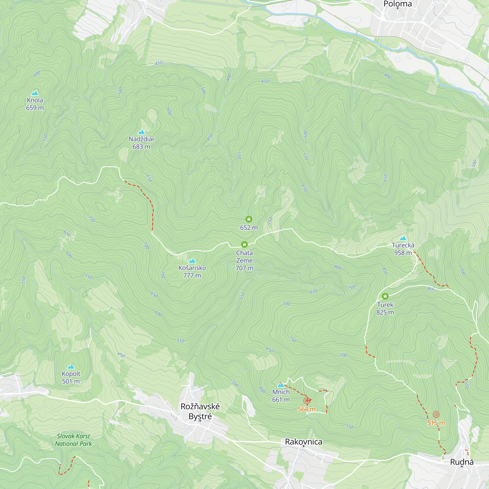 Chata Zeme map