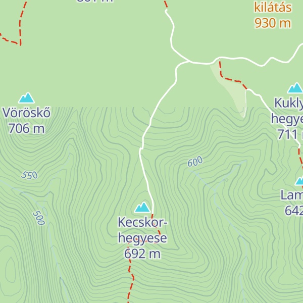 Map of Toldi-kunyhó