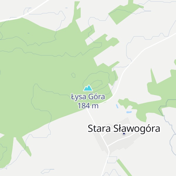 Map of Łysa Góra