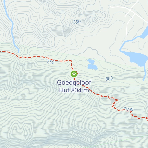 Map of Goedgeloof Hut