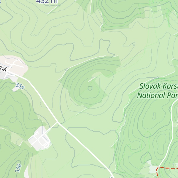 Map of Červená stráň