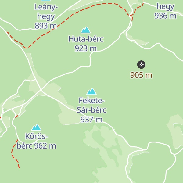 Map of Fekete-Sár-bérc