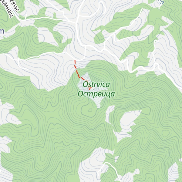 Map of Ostrvica