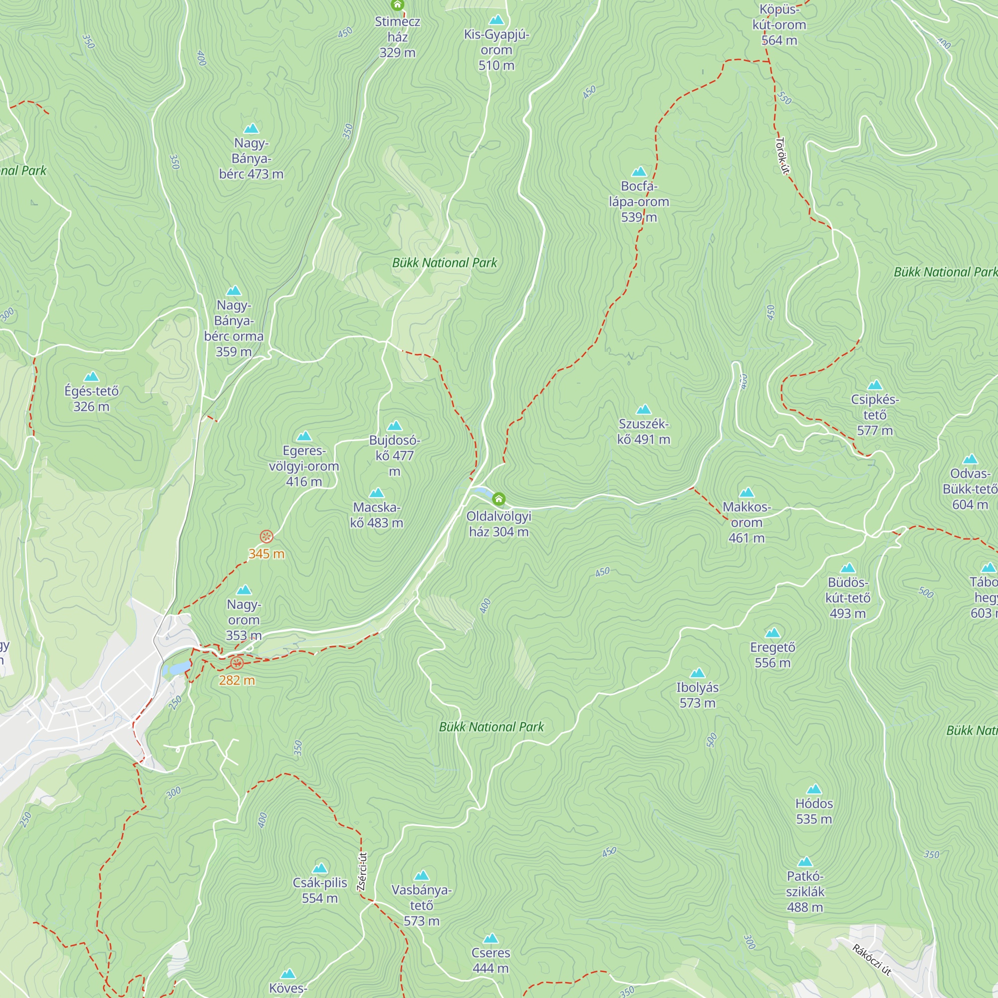 Oldalvölgyi ház map