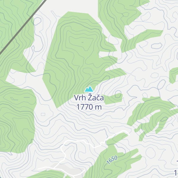 Map of Vrh Žača