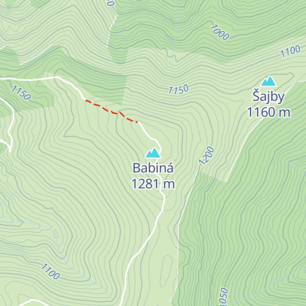 Map of Babiná