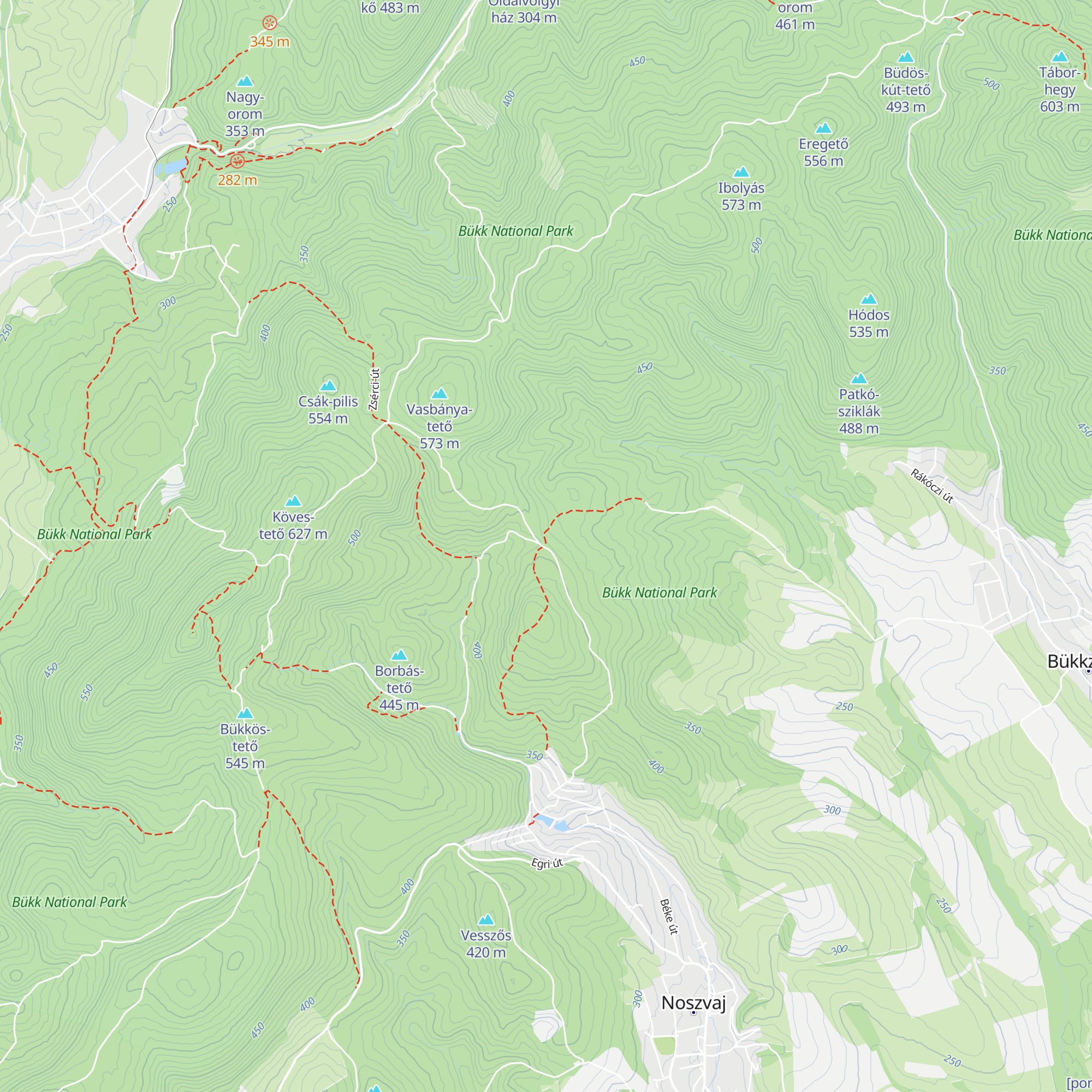 Novaji kunyhó map