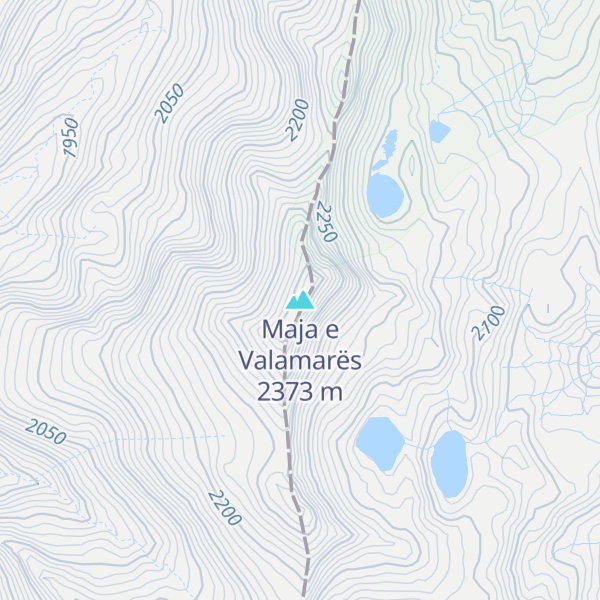 Map of Maja e Valamarës