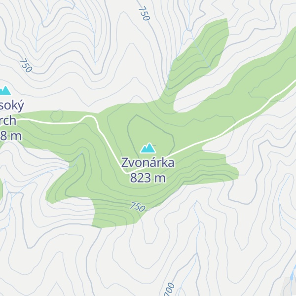 Map of Zvonárka