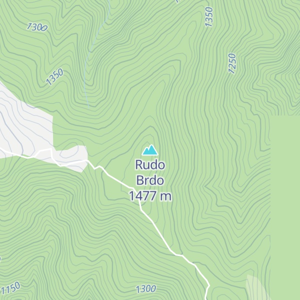 Map of Rudo Brdo