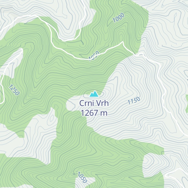 Map of Crni Vrh