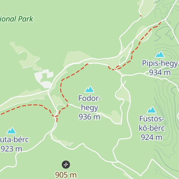 Map of Fodor-hegy