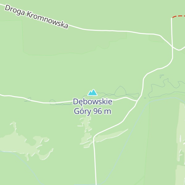 Map of Dębowskie Góry