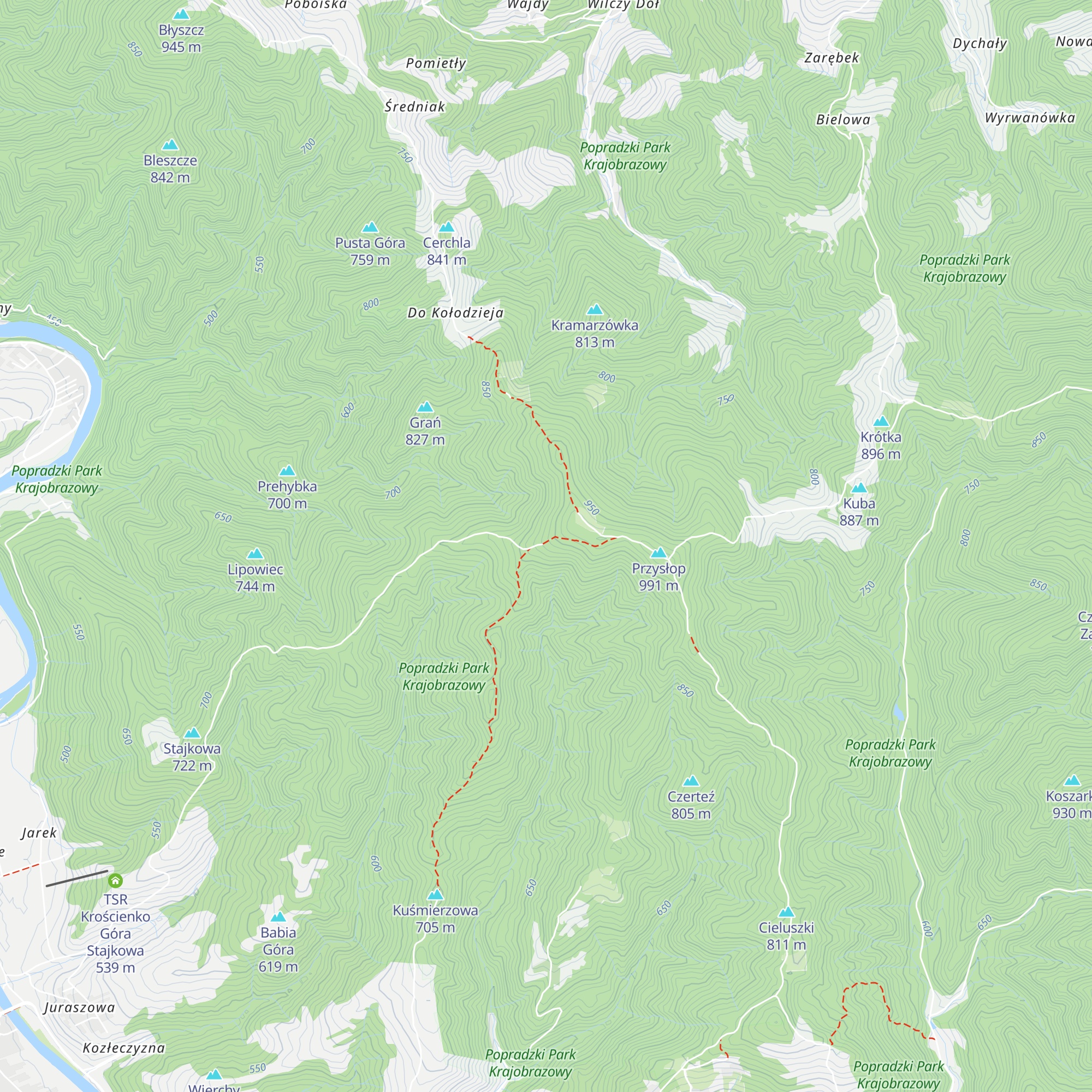 Bacówka map