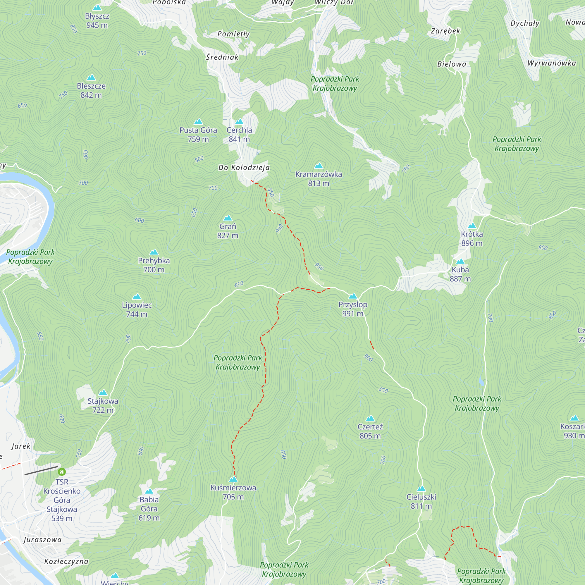 Bacówka map