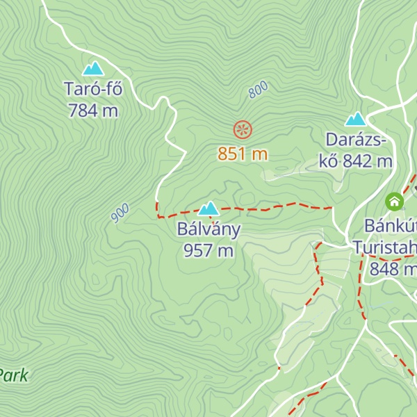 Map of Bálvány