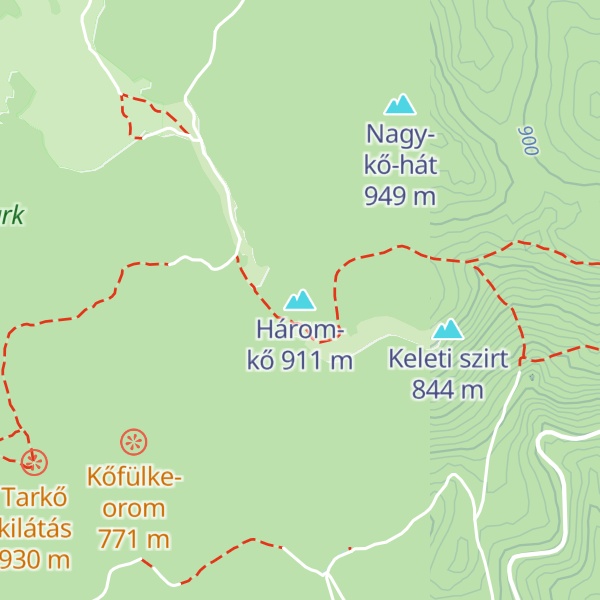 Map of Három-kő