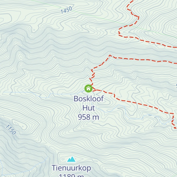 Map of Boskloof Hut