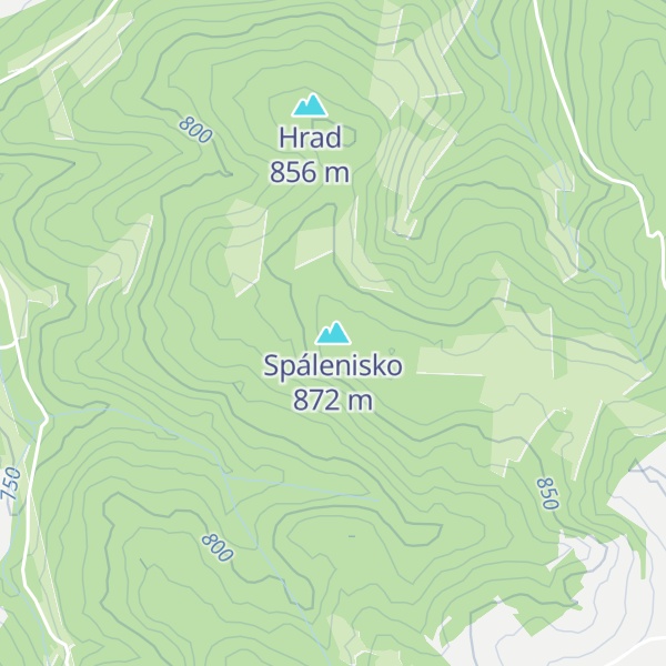 Map of Spálenisko