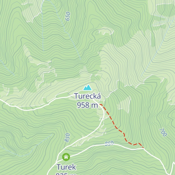Map of Turecká