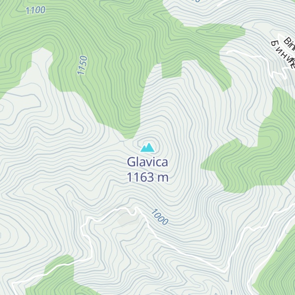 Map of Glavica