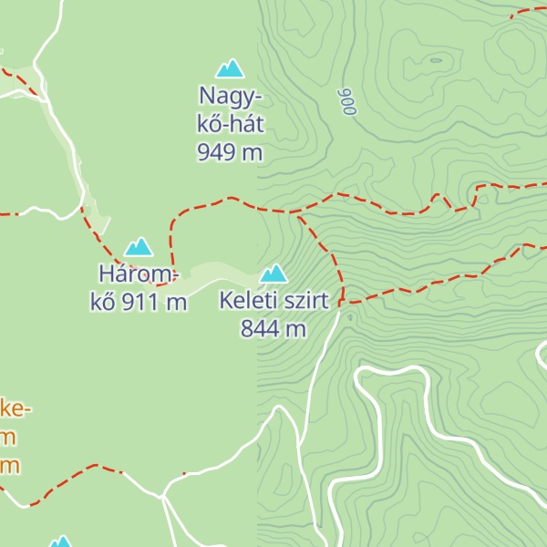 Map of Keleti szirt