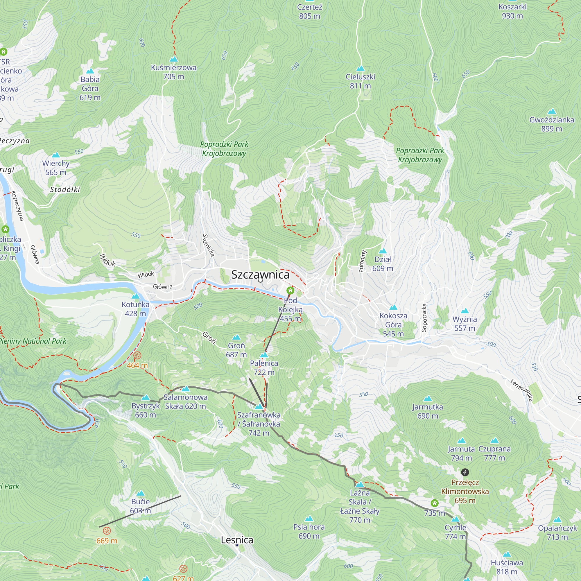 Pod Kolejką map
