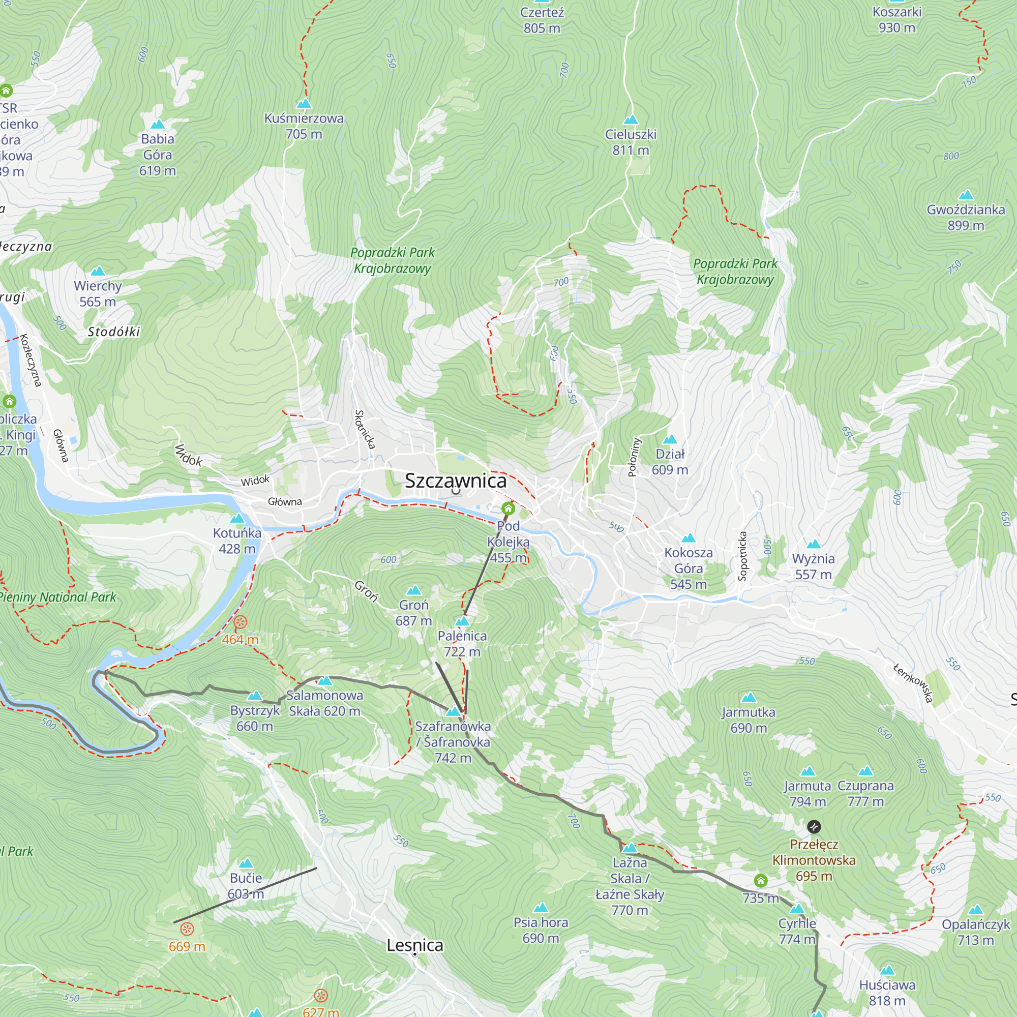 Pod Kolejką map